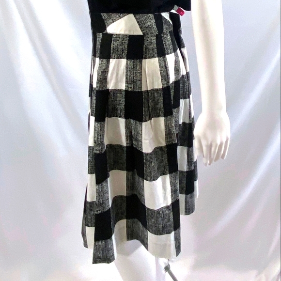 Talbots Pleated Plaid Skirt - Picture 3 of 6